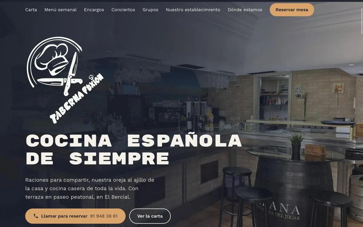Inicio de Taberna Fuxión